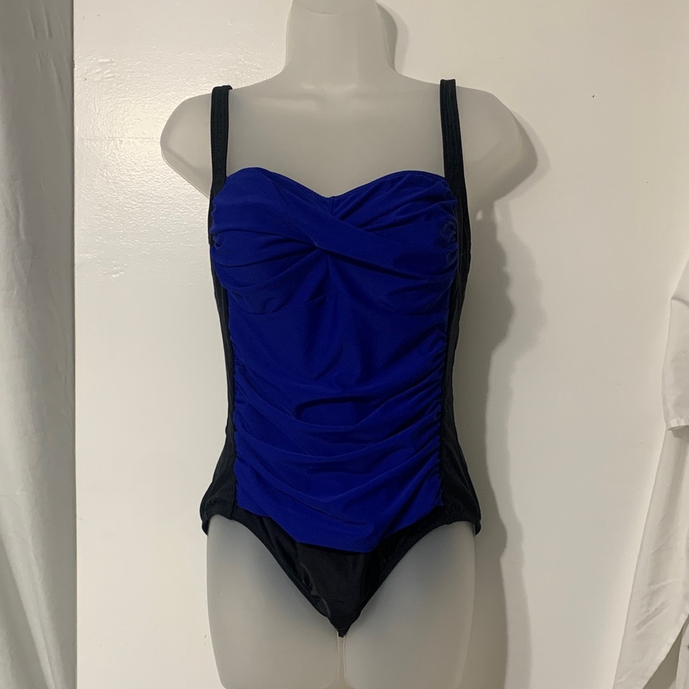 VENUS Royal Blue and Black Kids One Piece